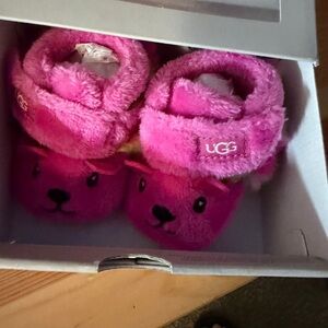 UGG Pink Baby Bear Slippers